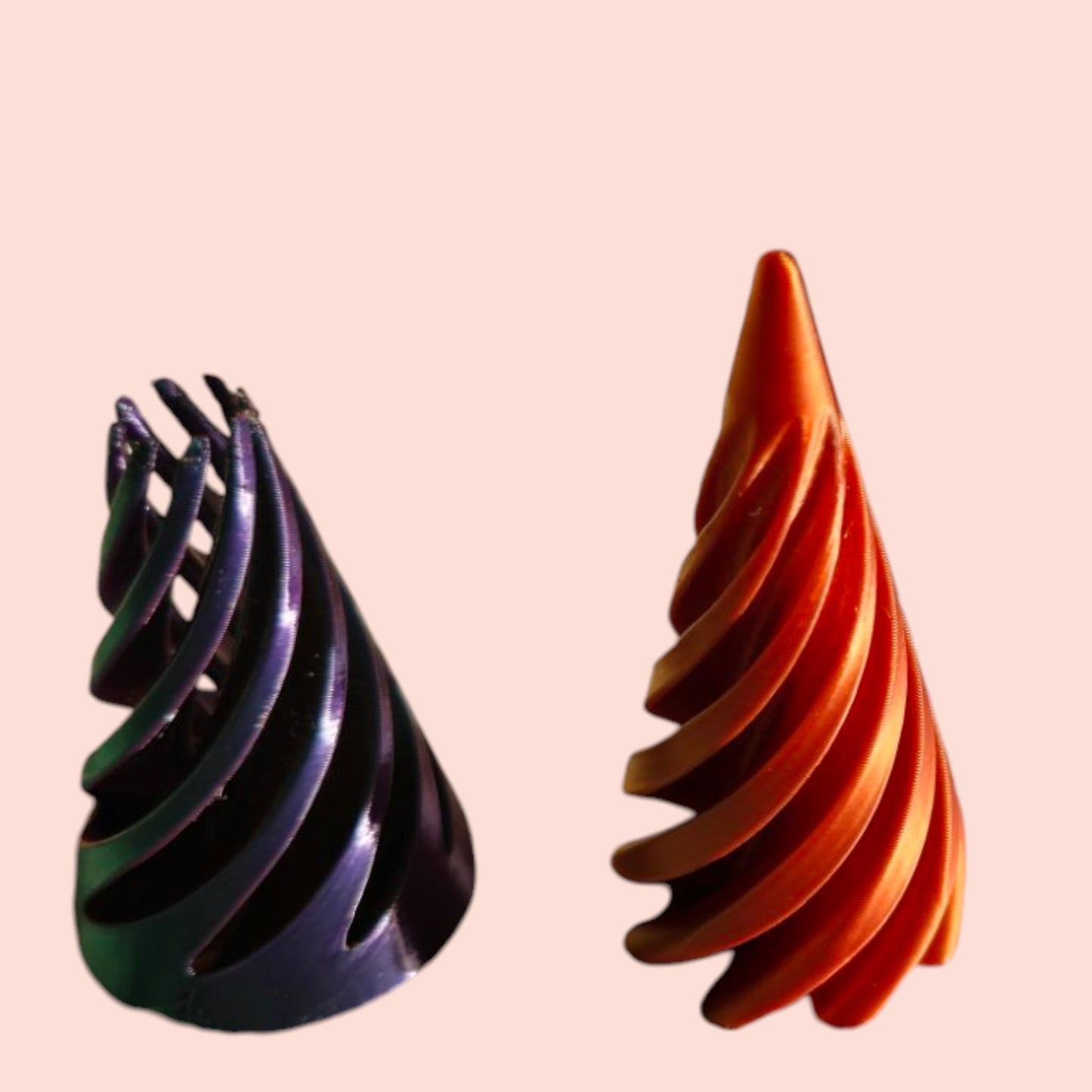 Impossible Pyramid – Sensory Passthrough Sculpture | Spiral Cone Design | Tri-Colour Base + Dual-Colour Core | UK-Made