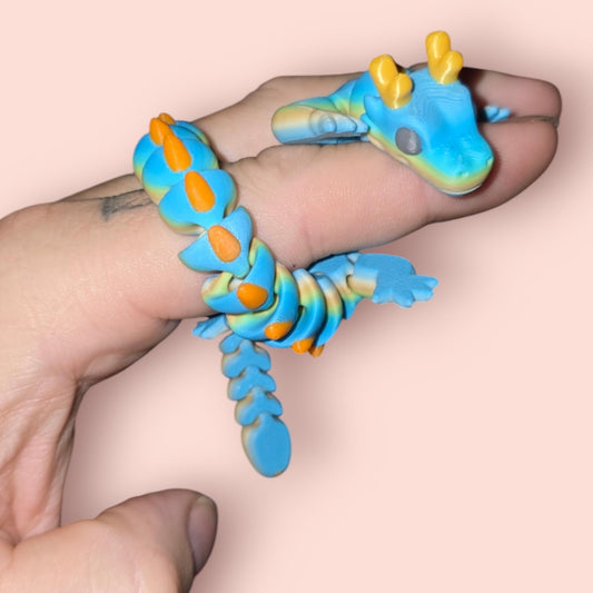 Qinglong Medium Baby Dragon – 9" Fun Articulated Sensory Buddy