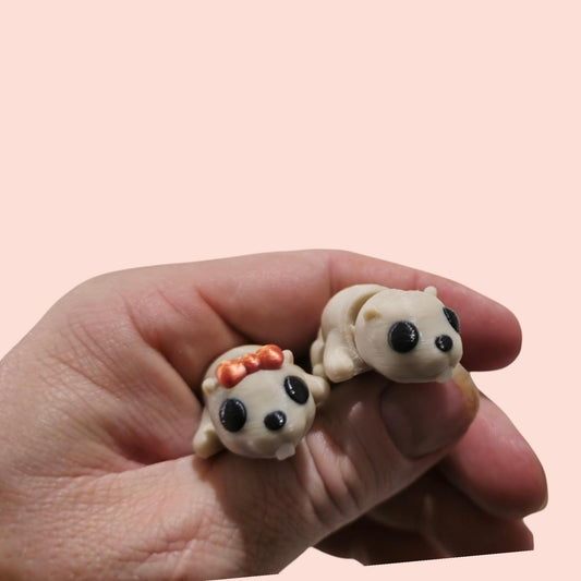 Articulated Fidget Beavers – 3D Printed Sensory Toy Pair – Cute Calming Gift for All Ages