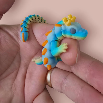 Qinglong Dragon – Matte multi colour 7" Poseable Dragon Toy | Articulated Sensory Fidget Gift