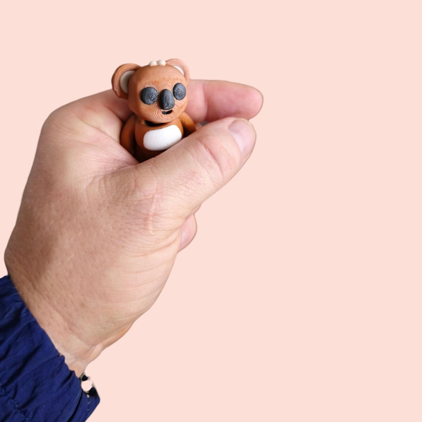 Articulated Sensory Koala bear & cupcake container combo Mamal. 3D Printed