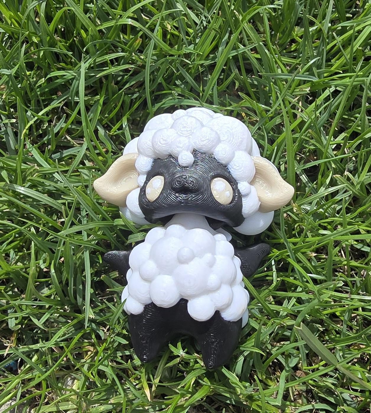 Sheep Pixie –3D Printed Fantasy Creature Figurine – Whimsical Fae Animal –Cute Magical Shelf Decor – Unique Gift for Fairy & Mythical Lovers
