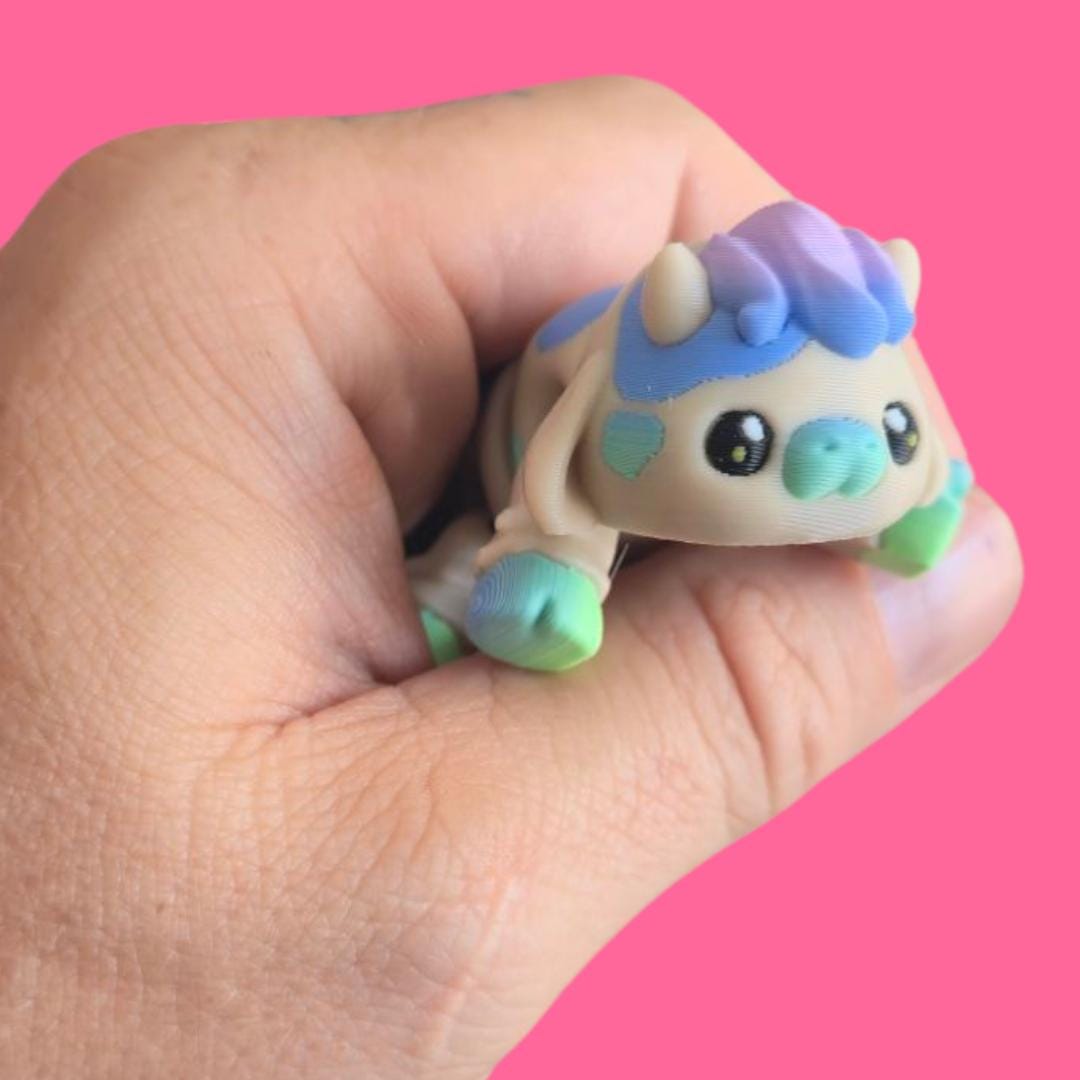 Flexi Cow – 3D Printed Articulated Cow Toy – Cute Poseable Farm Animal Figurine – Fidget Toy Gift for Kids & Cow Lovers, Moo.