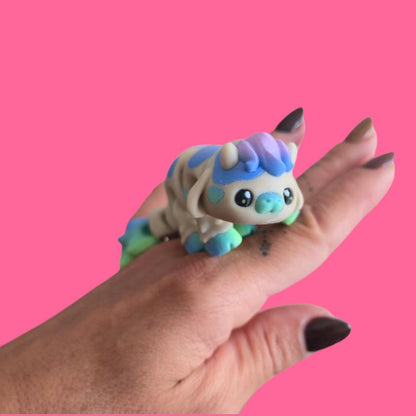 Flexi Cow – 3D Printed Articulated Cow Toy – Cute Poseable Farm Animal Figurine – Fidget Toy Gift for Kids & Cow Lovers, Moo.