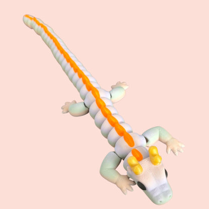 Qinglong XL 13" Baby Dragon – Squishy Articulated Sensory Pal – Pastel Rainbow Magic