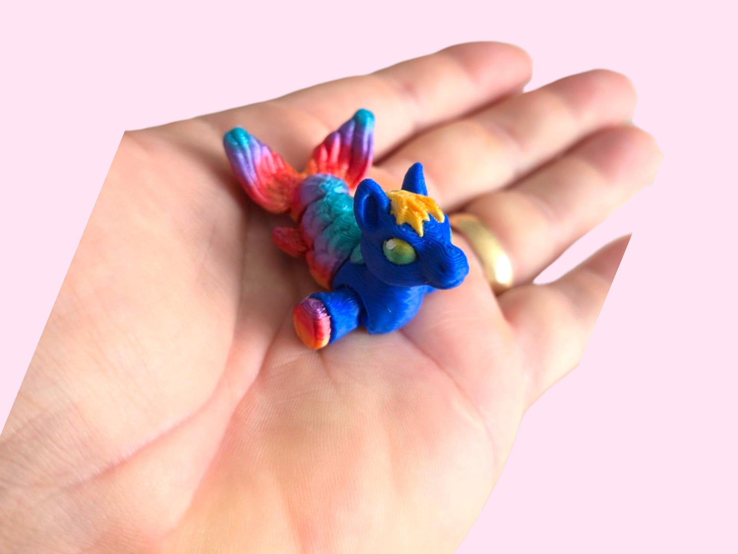 Hippocampus Hatchling Collection –3D Printed Fantasy Sea Creature Figurines–Mythical Ocean Baby Dragon Decor–Unique Gift for Fantasy Lovers"