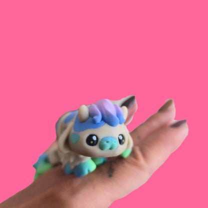 Flexi Cow – 3D Printed Articulated Cow Toy – Cute Poseable Farm Animal Figurine – Fidget Toy Gift for Kids & Cow Lovers, Moo.
