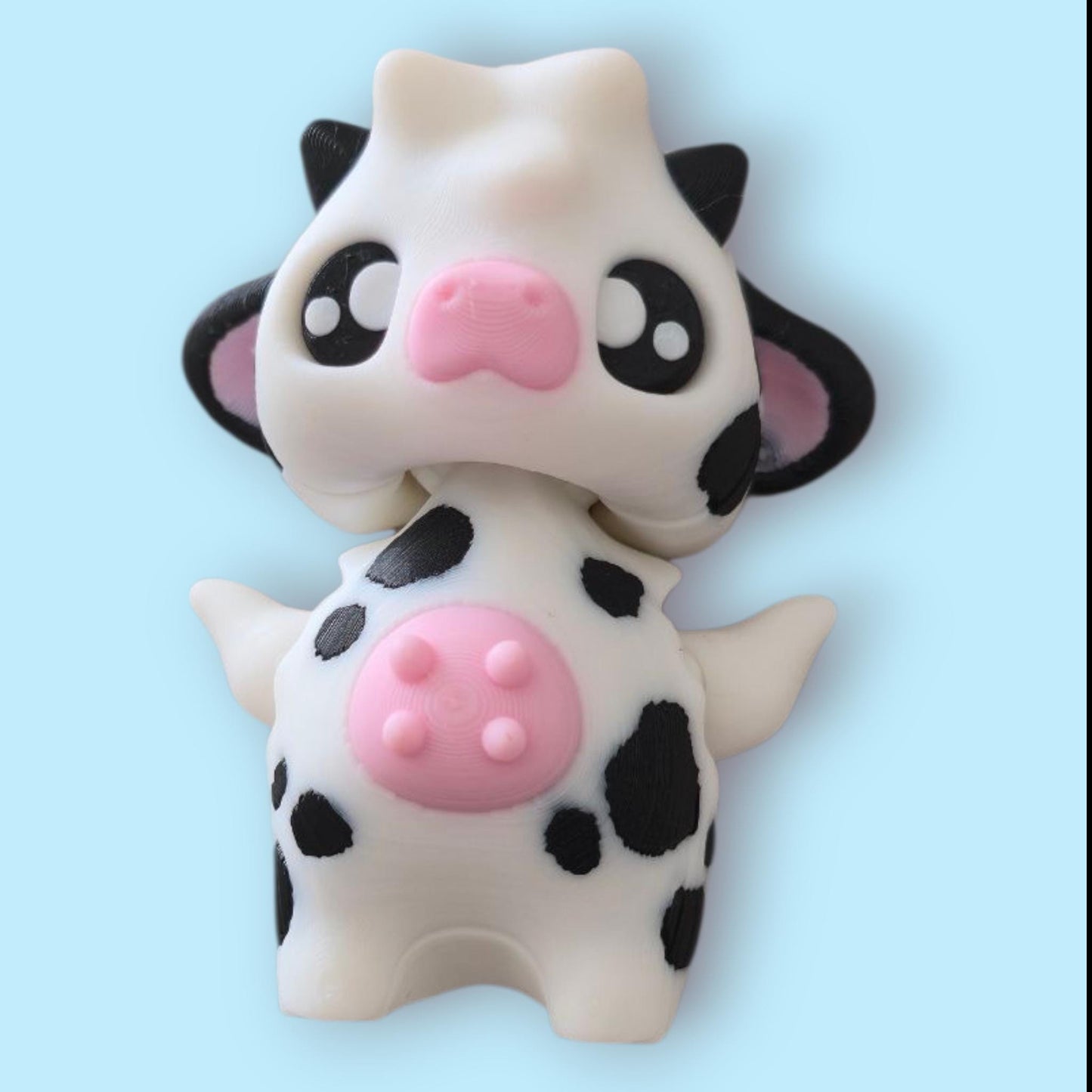 Articulated Cow Fidget  – 3D Printed Sensory Aid – ADHD Stress Relief – Cute PLA Desk Pet – Moo-ving Fidget for Tactile Fun