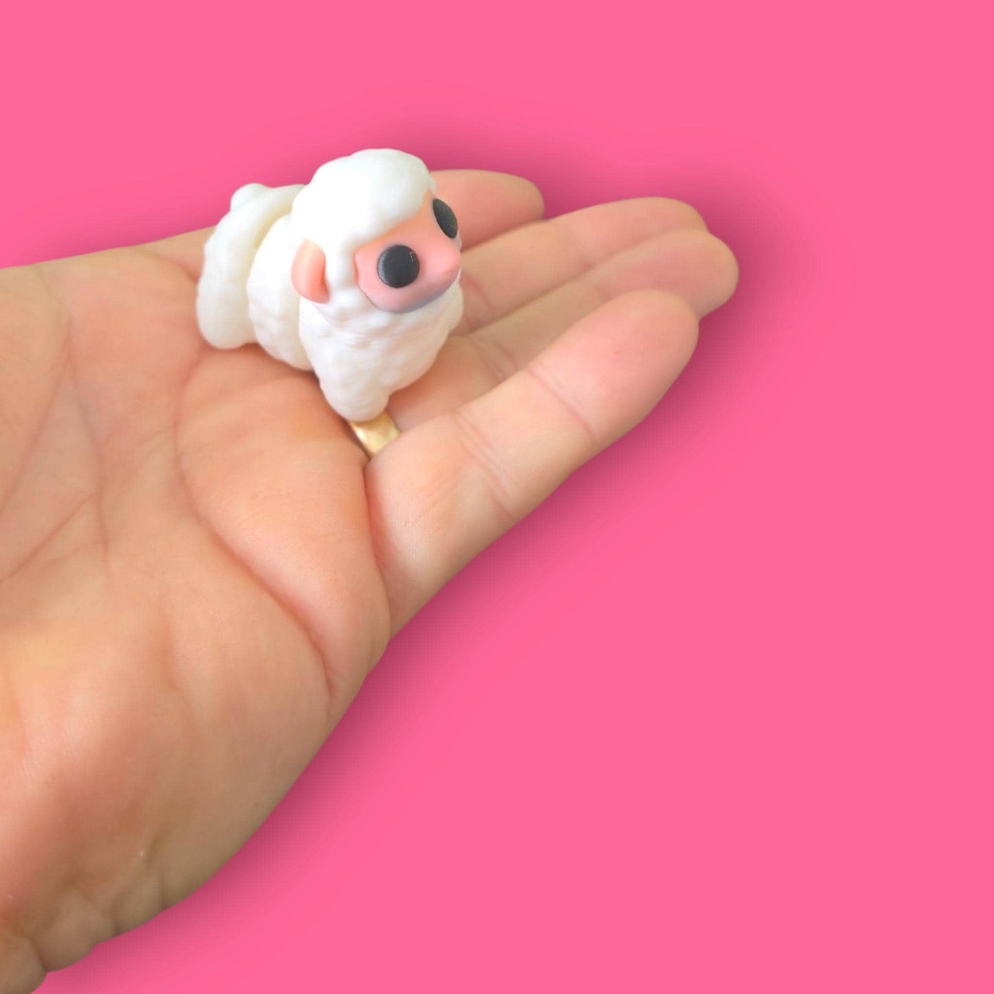 Articulated Sheep Fidget Toy – 3D Printed Sensory Animal for Stress Relief & Focus, Cute Desk Toy