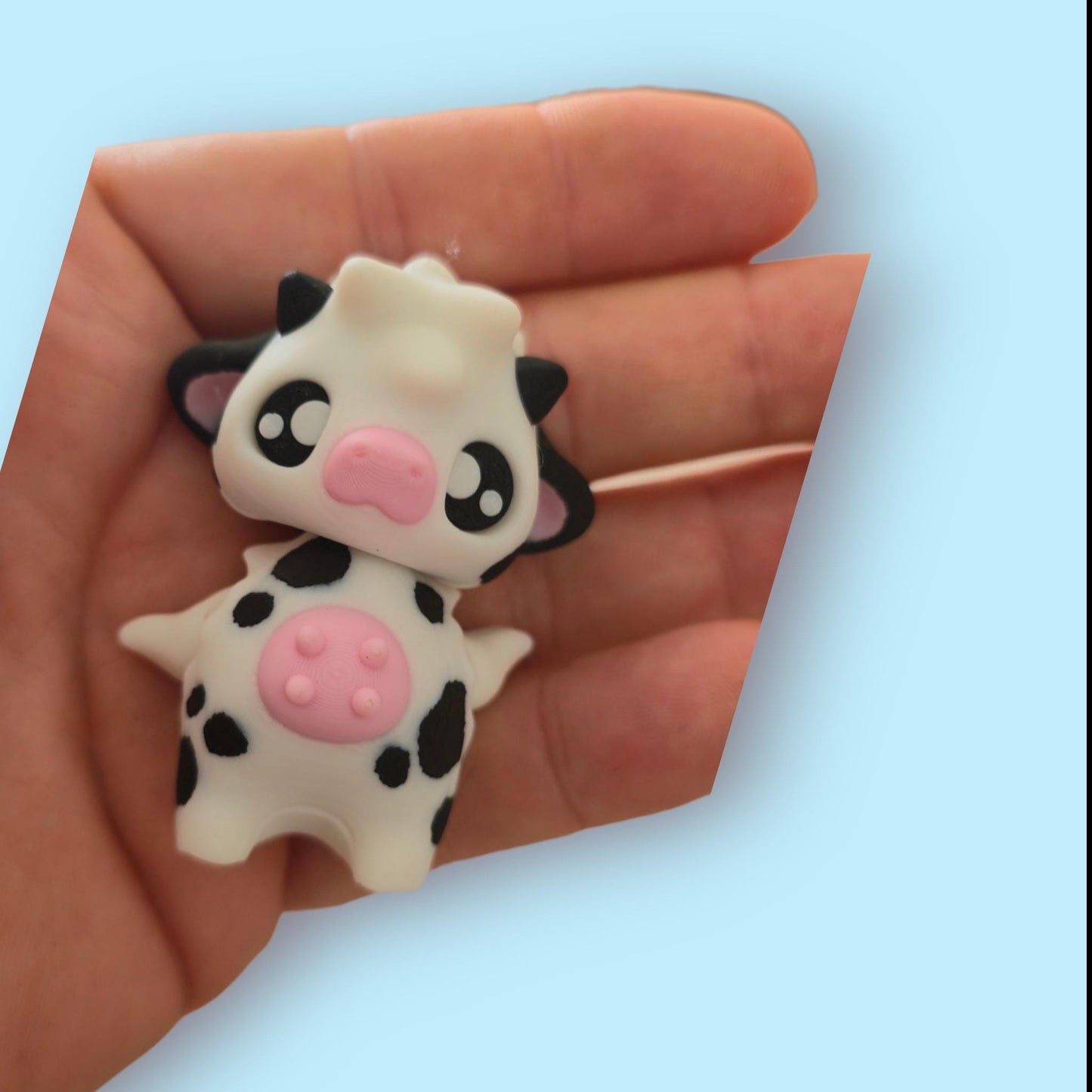 Articulated Cow Fidget  – 3D Printed Sensory Aid – ADHD Stress Relief – Cute PLA Desk Pet – Moo-ving Fidget for Tactile Fun